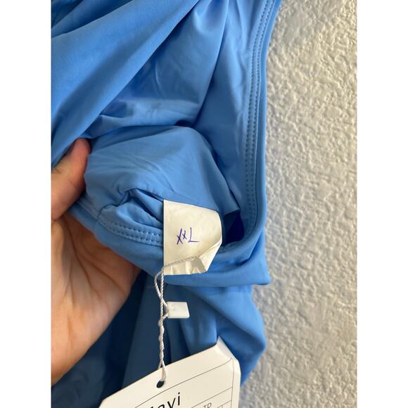 Andie Swim Sample The Oahu One Piece in Felicia Blue XXL NWT - Picture 7 of 9
